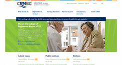 Desktop Screenshot of crnbc.ca